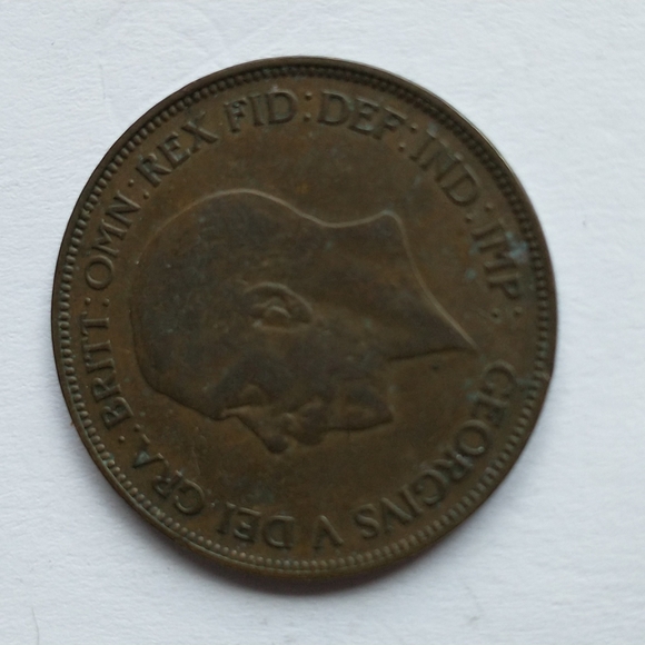 1932 Brittania, One Penny - Picture 2 of 2